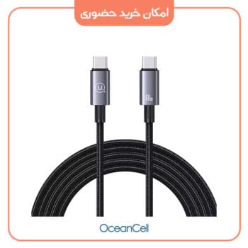 کابل شارژ TYPE-C به TYPE-C یوسمز طول 200 سانتی متر USAMS US-SJ664 – 60w